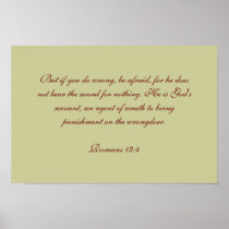 Romans 13:4 print