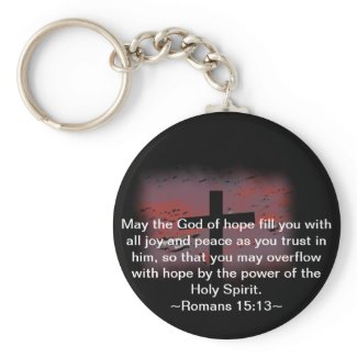 Romans 15:13 key chain