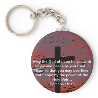 Romans 15:13 keychains
