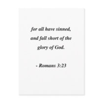 ROMANS  3:23 POST CARDS