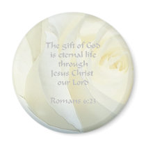 Romans 6:23 Rose Scripture magnets