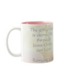 Romans 6:23 Rose Scripture Coffee Mug