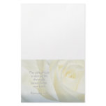 Romans 6:23 Rose Scripture Stationery Paper