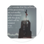 Romans 8:18 Glory to be Revealed Round Stickers