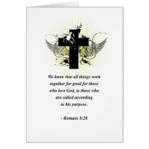 ROMANS 8:28 GREETING CARDS