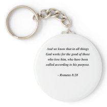 ROMANS 8:28 KEYCHAINS