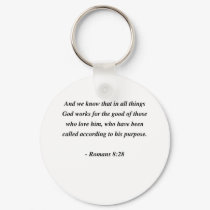 ROMANS 8:28 keychains by Christianity ROMANS 8:28 keychains