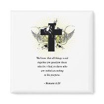 ROMANS 8:28 MAGNET