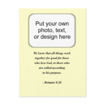 ROMANS 8:28 POSTCARD