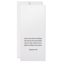 ROMANS 8:28 RACK CARDS