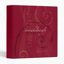 Romans 8:37 3 ring binder