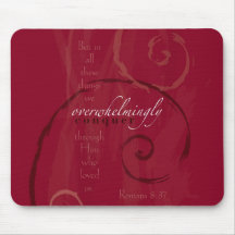 Romans 8:37 mouse pads