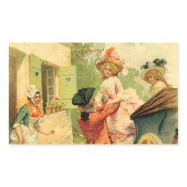 Romantic 18th Century Couple Carriage Sticker