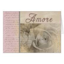 Romantic Amore Card