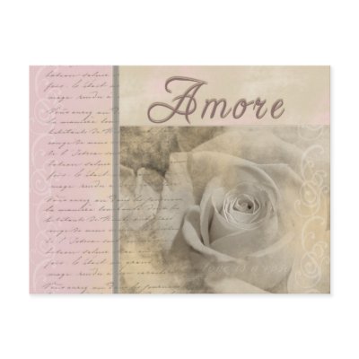 Romantic Amore postcard
