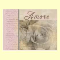 Romantic Amore postcards