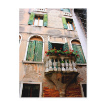 Romantic Balcony Perspective Post Card