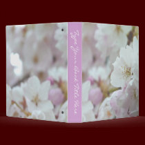 Romantic Binder White Blossoms Book Binder Wedding binders