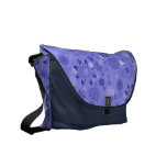 Romantic Blue Floral Pattern Commuter Bags