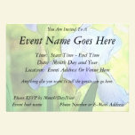 Romantic Blue Irises invitations