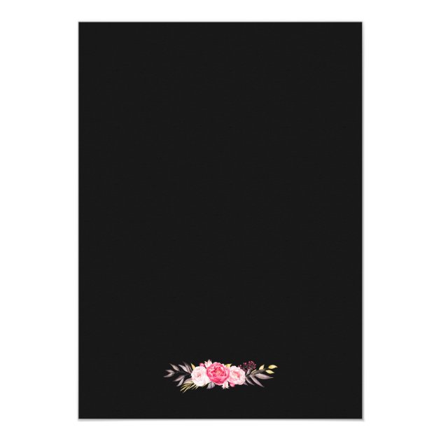 Romantic Botanical Pink Floral Wreath Wedding Card