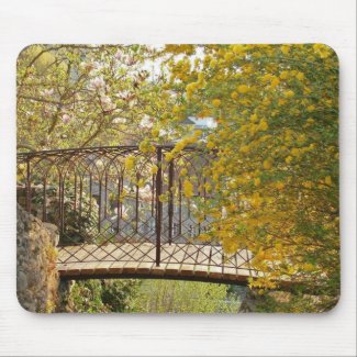 Romantic bridge - Mousepad