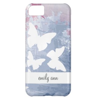Romantic Butterflies in Purples iPhone 5C Case