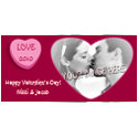 Romantic Candy Hearts Personalized Valentine's Day Photo Cards