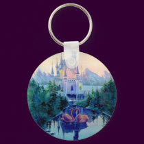 ROMANTIC CASTLE & SWAN by SHARON SHARPE keychains