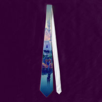ROMANTIC CASTLE & SWAN by SHARON SHARPE ties
