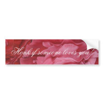Romantic chic red love roses bumper stickers