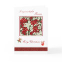 Romantic Christmas card for Fiancee - Poinsettias by IrinaFraser Romantic Christmas card for Fiancee - Poinsettias
