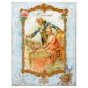 Romantic Couple French Vintage Style flyers