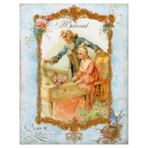 Romantic Couple French Vintage Style flyers by lapapeteriedeParis Romantic Couple French Vintage Style flyers