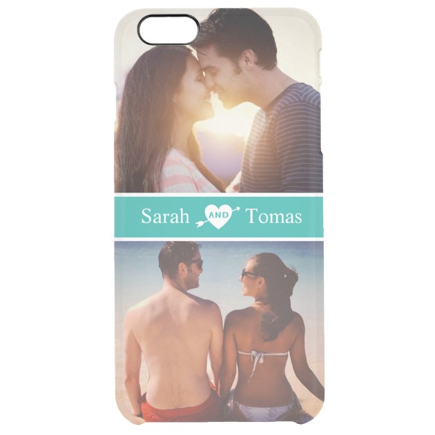 Romantic Couple Photo Arrowâ€…Through Love Heart Uncommon Clearlyâ„¢ Deflector iPhone 6 Plus Case