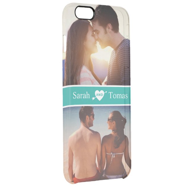 Romantic Couple Photo Arrowâ€…Through Love Heart Uncommon Clearlyâ„¢ Deflector iPhone 6 Plus Case-2