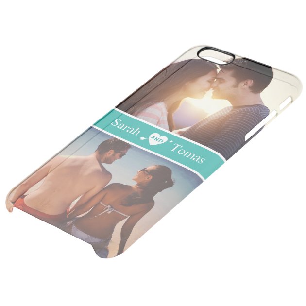 Romantic Couple Photo Arrowâ€…Through Love Heart Uncommon Clearlyâ„¢ Deflector iPhone 6 Plus Case-4