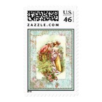 Romantic Couple Regency Vintage Style Postage