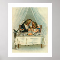 "Romantic Dinner for Frogs" Poster