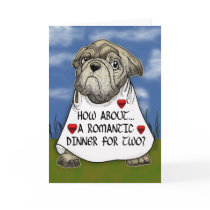 Romantic Dinner for Two Valentine's cards