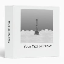 Romantic Eiffel Tower Floating In Cloud 3 Ring Binder at Zazzle