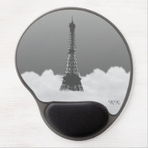 Romantic Eiffel Tower Floating In Cloud Gel Mouse Pads at Zazzle