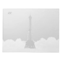 Romantic Eiffel Tower Floating In Cloud Memo Pads at Zazzle