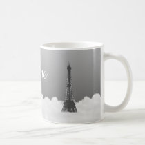 Romantic Eiffel Tower Floating In Cloud Coffee Mugs at Zazzle