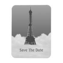 Romantic Eiffel Tower Floating In Cloud Rectangular Magnet at Zazzle