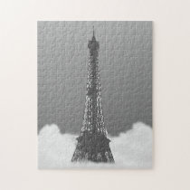 Romantic Eiffel Tower Floating In Cloud Jigsaw Puzzles at Zazzle