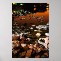 Romantic Evening By The Lake Poster