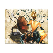 romantic fabric canvas print