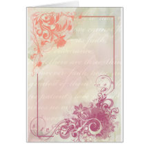 Romantic floral card