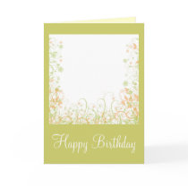 Romantic Floral Design - Happy Birthday cards by karanta Romantic Floral Design - Happy Birthday cards